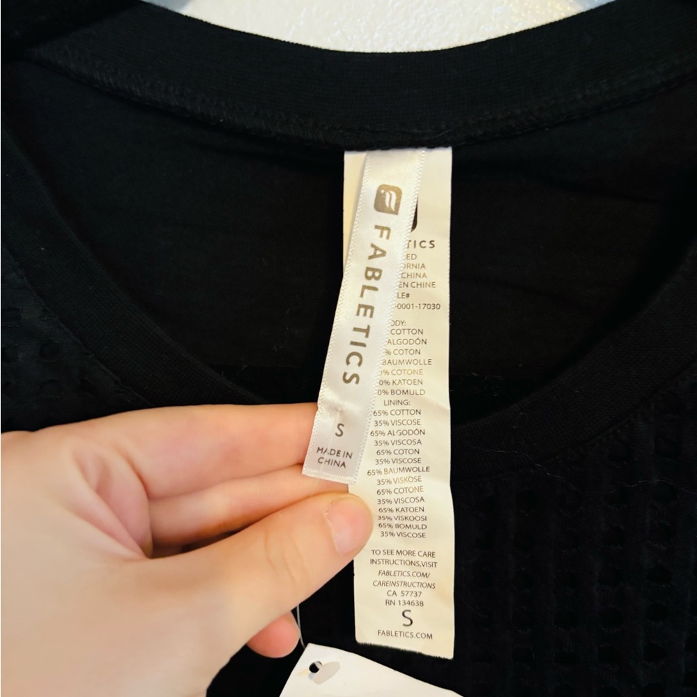 NWT Fabletics Bryce dress with sheer square mesh dress size small - Picture 6 of 7